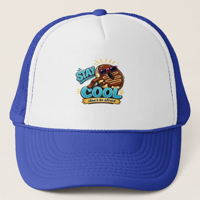 Håll dig cool Donut Rolig keps design  (Framsida)