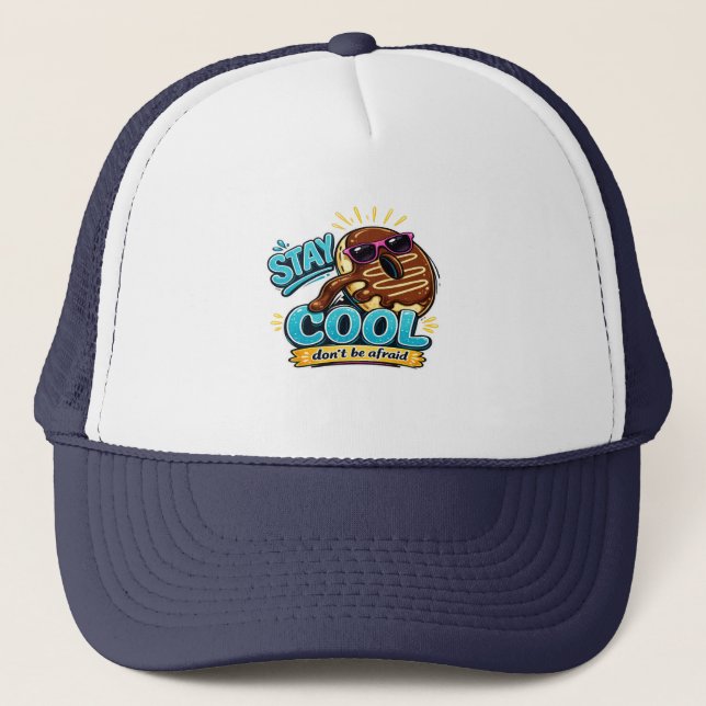Håll dig cool Donut Rolig keps design  (Framsida)