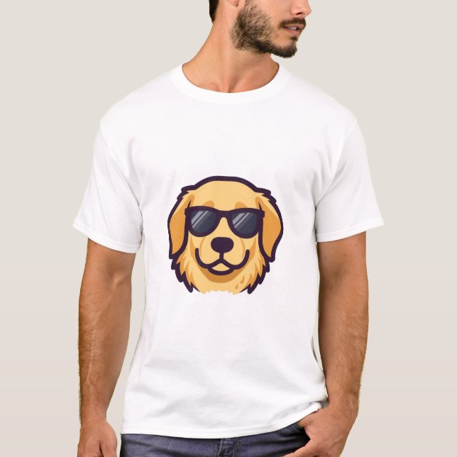 Håll dig cool Golden Retriever-maskot - Djärv Mini T Shirt (Framsida)