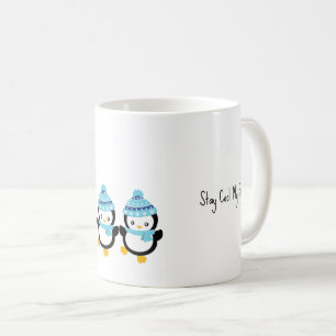 Håll dig cool min vän pingviner kaffemugg