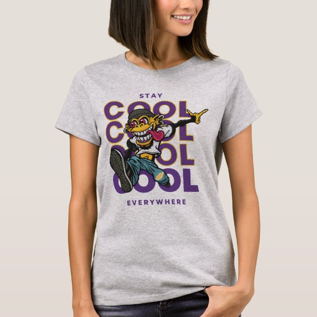Håll dig cool överallt-tee t shirt (Framsida)