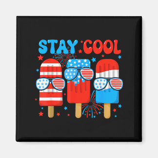 Håll dig cool Popsicle Pojkar Män 4 juli Amerikans Magnet