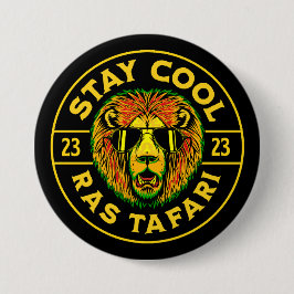 Håll dig cool Ras Tafari-knapp Knapp