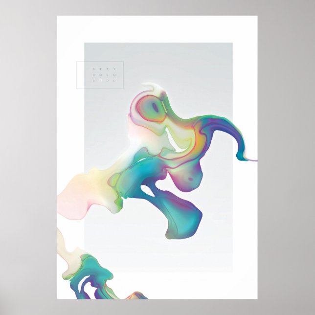 Håll dig färgstark poster (Framsidan)