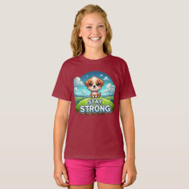 Håll dig fast vid starka marionettbarn T-shirt