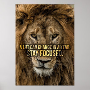 Håll dig fokuserad, Lejon och nyare Poster