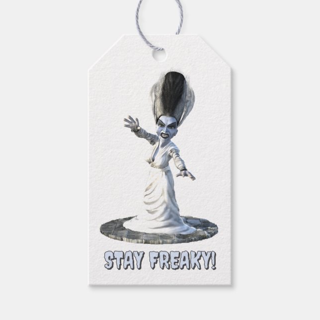 Håll dig freaky! Bruden till Frankenstein Presentetikett (Framsidan)