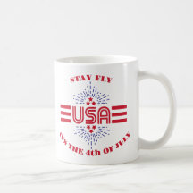 Håll dig fresh, det är fjärde juli kaffemugg