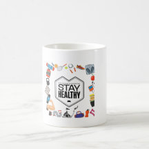 Håll dig frisk motiverande design