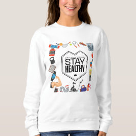 Håll dig frisk motiverande design t shirt