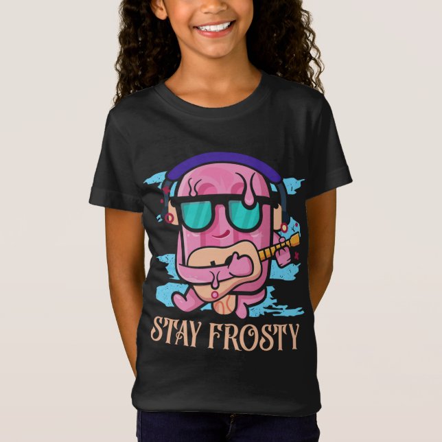 Håll dig frostigt, ät populär sötdysterpostercirke t shirt (Framsida)