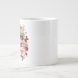 Håll dig glad håll dig squishy jul varm choklad jumbo mugg
