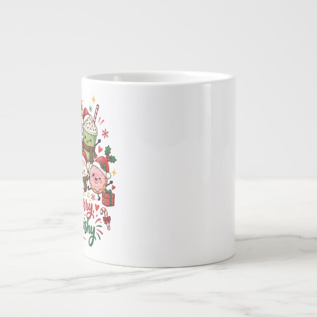 Håll dig glad håll dig squishy jul varm choklad jumbo mugg (Framsidan)