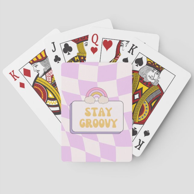 Håll dig groovy casinokort (Baksidan)