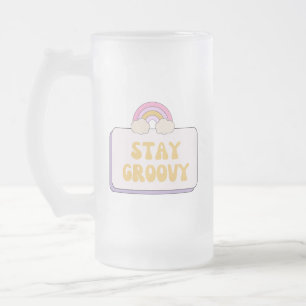Håll dig groovy frostat ölglas