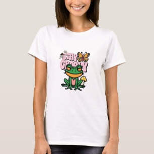 Håll dig Groovy Groda T Shirt