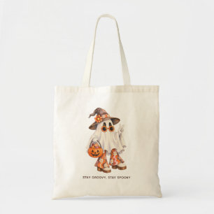 Håll dig groovy, håll dig spöklik Retro spöke Hall Tygkasse