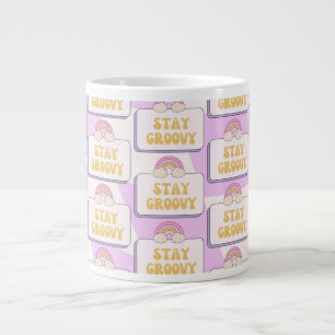 Håll dig groovy jumbo mugg