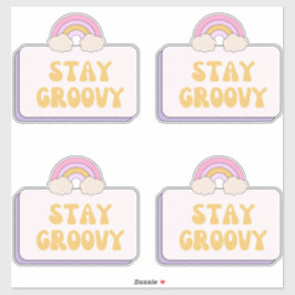 Håll dig groovy klistermärken