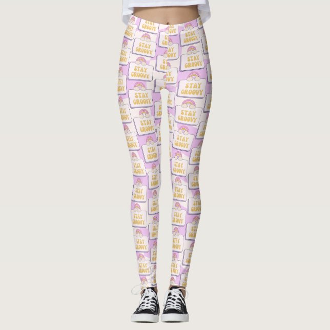 Håll dig groovy leggings (Framsida)