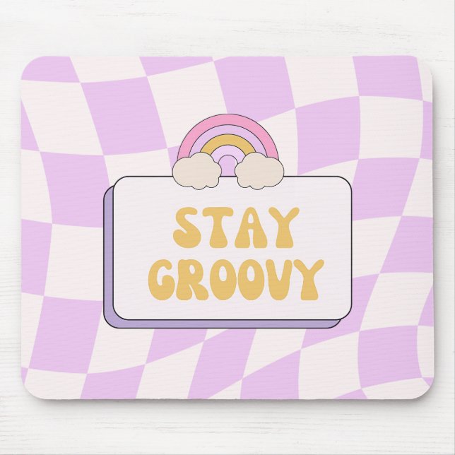 Håll dig groovy musmatta (Framsidan)