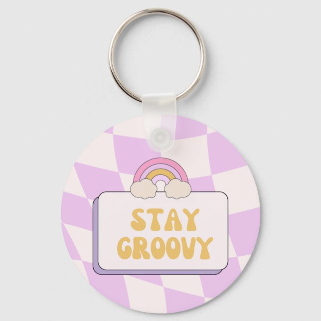 Håll dig groovy nyckelring (Framsida)