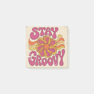 Håll dig groovy post-it block