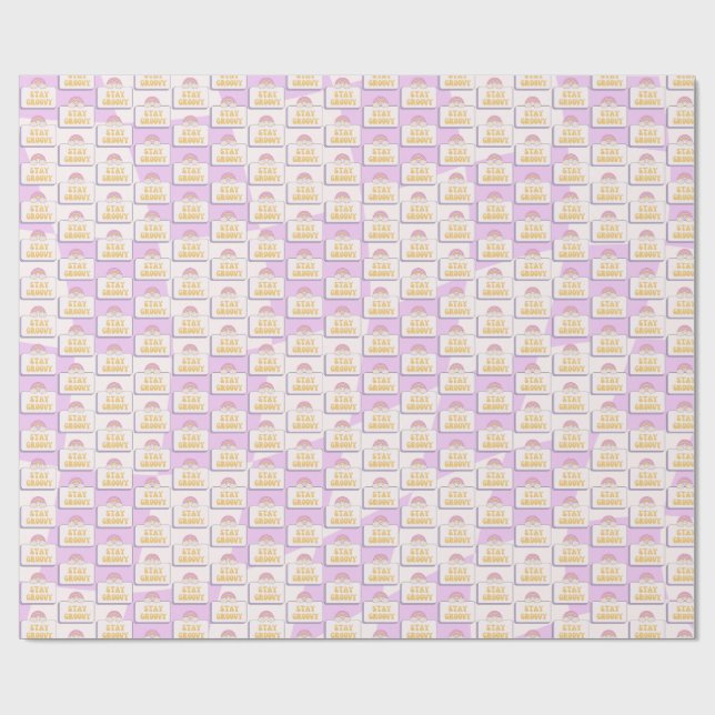 Håll dig groovy presentpapper (Platt)