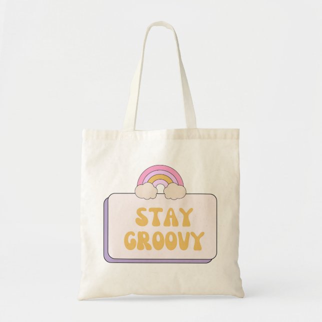 Håll dig groovy tygkasse (Framsidan)