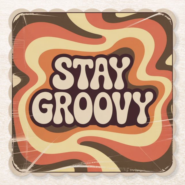 Håll dig groovy underlägg papper (Framsida)