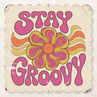 Håll dig groovy underlägg papper