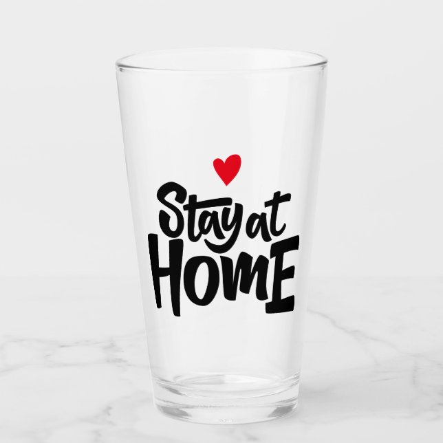 Håll dig hemma glaskopp (Framsida)