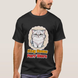 Håll dig hemma Kattmamma Roligt present till kattä T Shirt