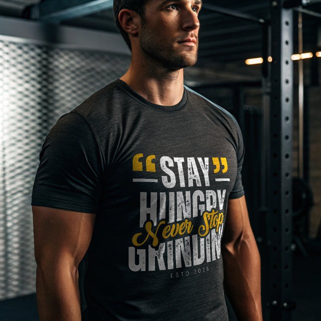 Håll dig hungrig, sluta aldrig mala | Savage Alpha T Shirt (Skapare uppladdad)