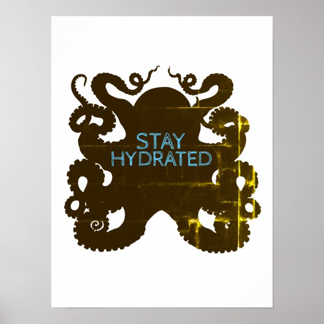 Håll dig Hydrated Poster (Framsidan)