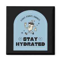 Håll dig Hydrerad Retro Kök Magnet
