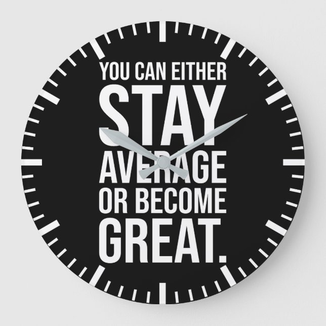 Håll dig i genomsnitt eller Bli Underbar, framgång Stor Klocka (Framsida)
