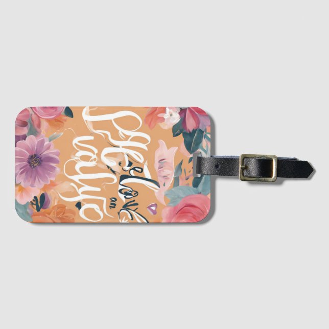 Håll dig inspirerad - Motivering och uppmjukande d Bagagebricka (Framsida horisontal)