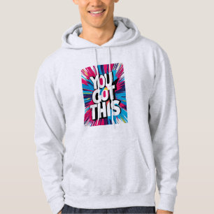 Håll dig inspirerad - Motivering och uppmjukande d Hoodie