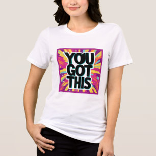 Håll dig inspirerad - Motivering och uppmjukande d T Shirt