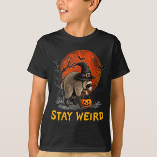 Håll dig konstig Jimothy Seattle Raccoon Halloween T Shirt
