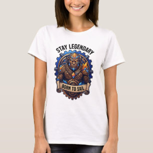 Håll dig legendarisk Född att segla Gorilla T Shirt