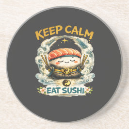 Håll dig lugn & ät Sushi – Zen Kawaii Sushi Underlägg