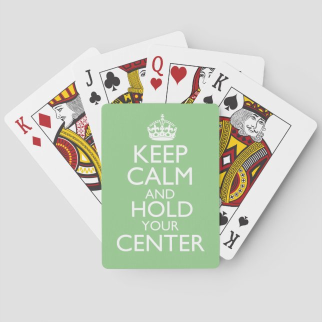Håll dig lugn & centrera dig  casinokort (Baksidan)