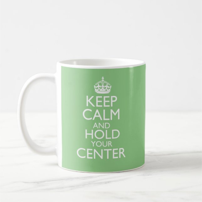 Håll dig lugn & centrera dig  kaffemugg (Vänster)