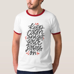 HÅLL DIG LUGN HO HO HO Herr jul semester modern Tee