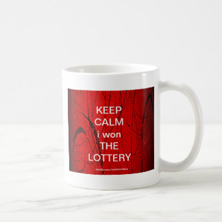 HÅLL DIG LUGN JAG VANN LOTTERIET KAFFEMUGG