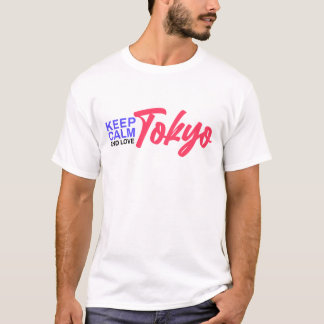 Håll dig lugn och älskar Tokyo-design T Shirt
