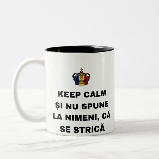 HÅLL DIG LUGN OCH BERÄTTA INTE FÖR NÅGON, ATT DET  Två-Tonad MUGG (Vänster)