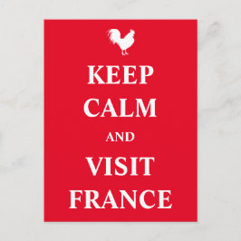 Håll dig lugn och besök Frankrike Vykort
